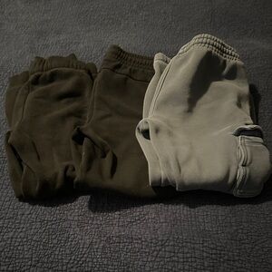 Kids Black and Light Gray Pull-On Sweatpants